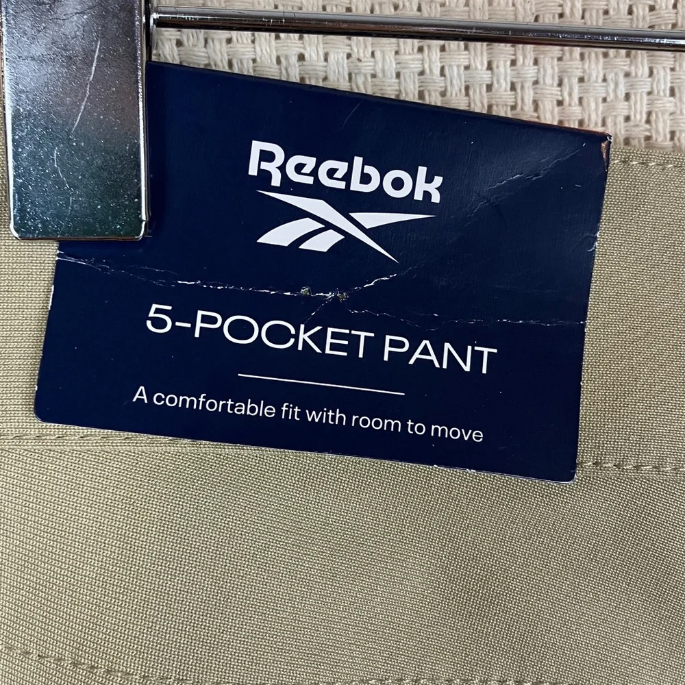 Reebok 5-Pocket 36x32 Voyager Beige Golf Pants Men's NWT
